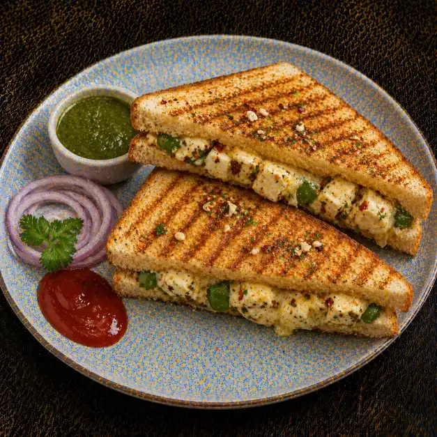 Paneer Garlic Cheese Sandwich