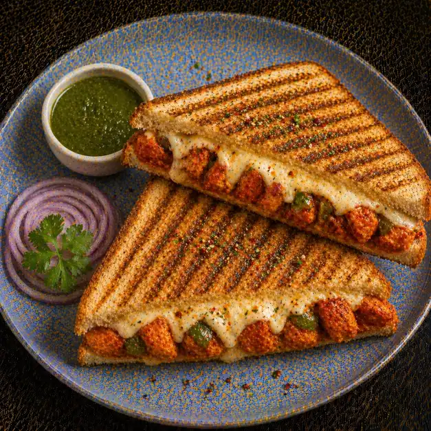 Chicken Tikka Grill Cheese Sandwich