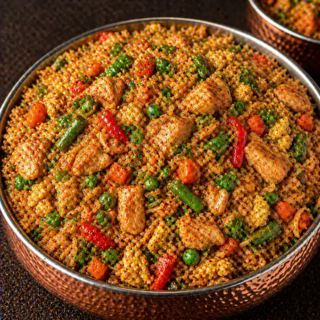 Chicken Triple Fried Rice | चिकन ट्रिपल फ्राईड राईस