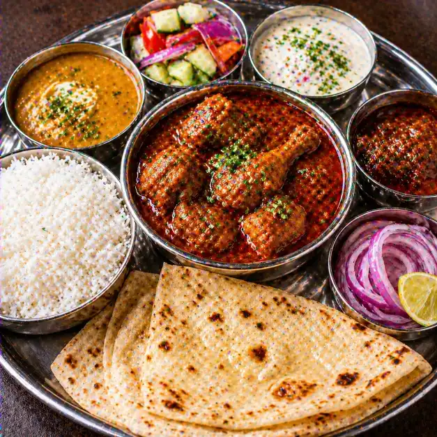 Chicken Thali | चिकन थाळी