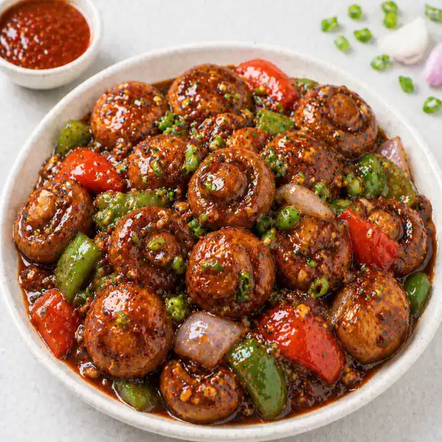 Mushroom Manchurian | मशरूम मंचुरियन