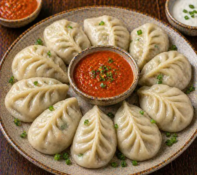 Veg Momos Steamed | व्हेज मोमोज स्टीम्ड