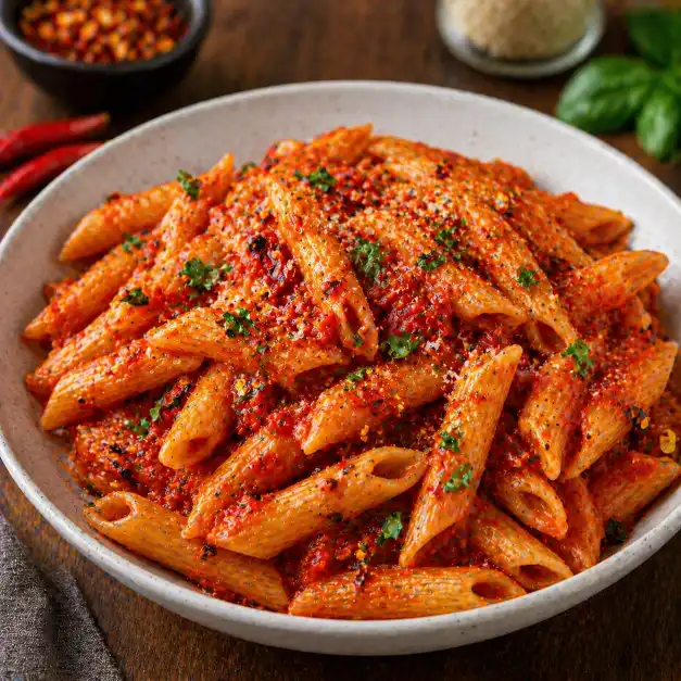 Pasta Arrabbiata (Red Sauce) | पास्ता अर्राबियाता