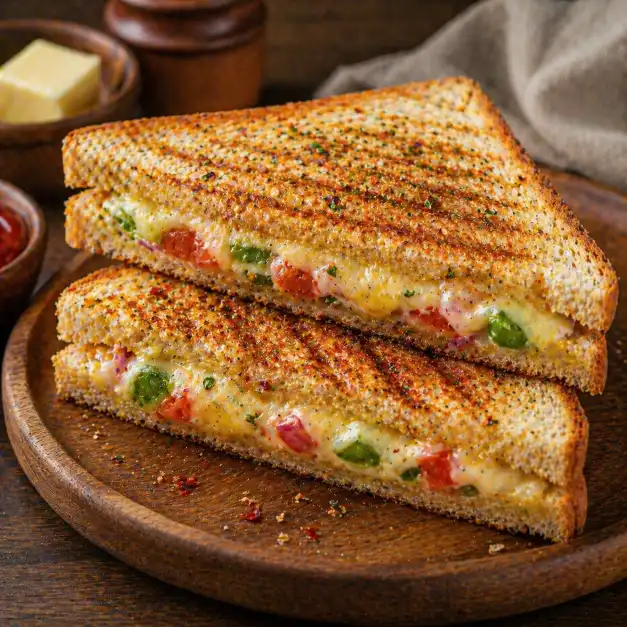 Bread Butter Grilled Sandwich | ब्रेड बटर ग्रिल्ड सँडविच