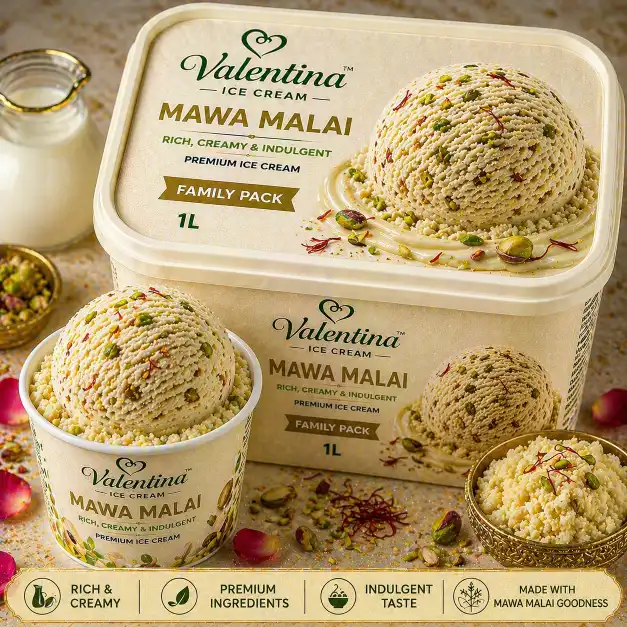 Mawa Malai Ice Cream (Family Pack) | मावा मलाई आईस्क्रीम फॅमिली पॅक