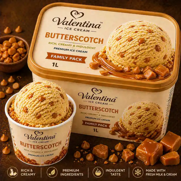 Butterscotch Ice Cream (Per Scoop) | बटरस्कॉच आईस्क्रीम