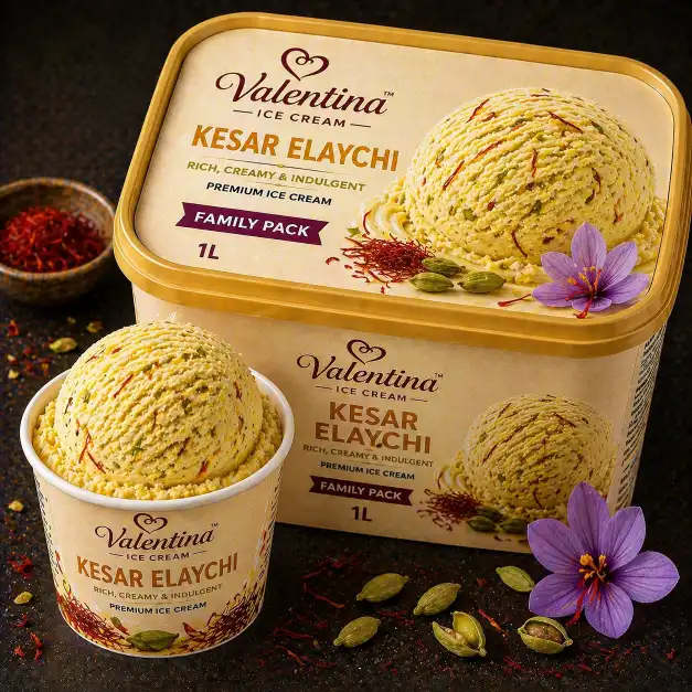 Kesar Elaichi Ice Cream (Per Scoop) | केसर इलायची आईस्क्रीम