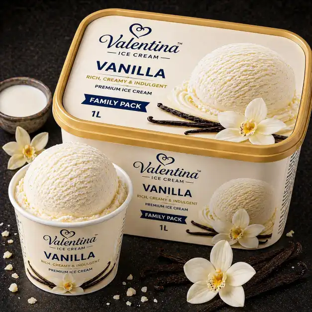 Vanilla Ice Cream (Family Pack) | व्हॅनिला आईस्क्रीम फॅमिली पॅक