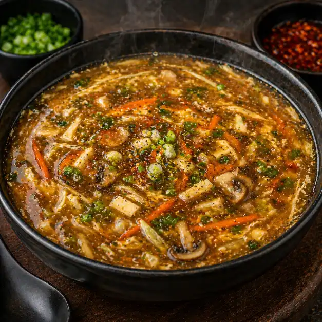 Veg Hot & Sour Soup | व्हेज हॉट अँड सॉर सूप