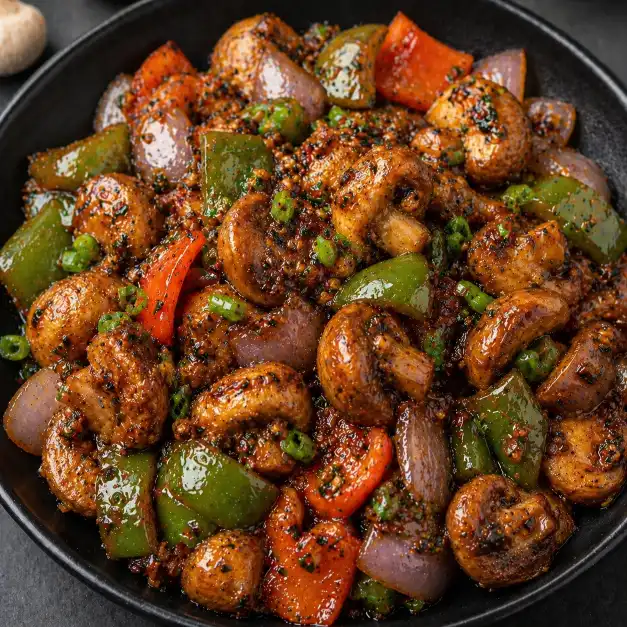 Mushroom Chilly Dry | मशरूम चिली ड्राय