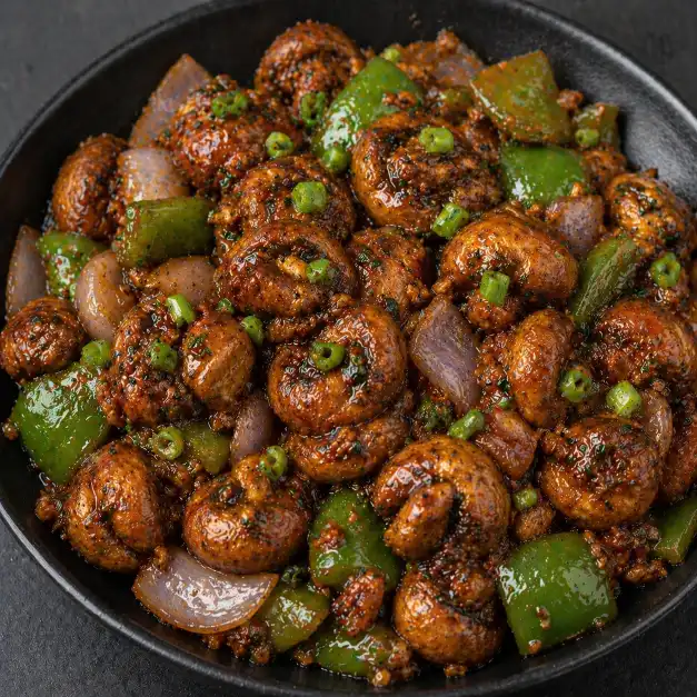 Mushroom Manchurian Dry | मशरूम मंचुरियन ड्राय