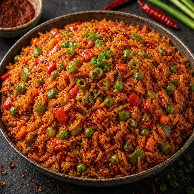 Triple Schezwan Fried Rice | ट्रिपल सेझवान फ्राईड राईस