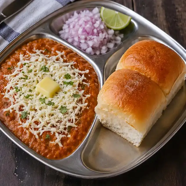Cheese Pav Bhaji | चीज पाव भाजी