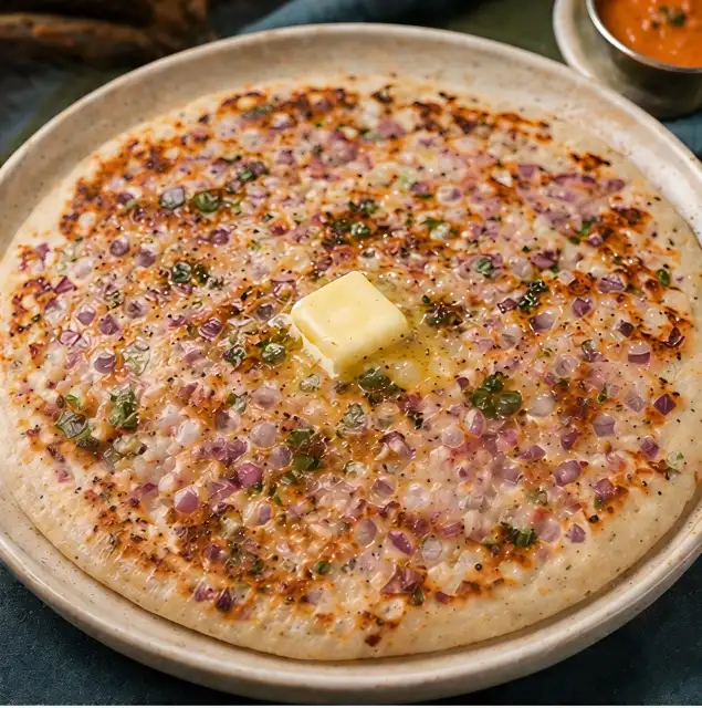 Butter Onion Uttappa | बटर कांदा उत्तप्पा