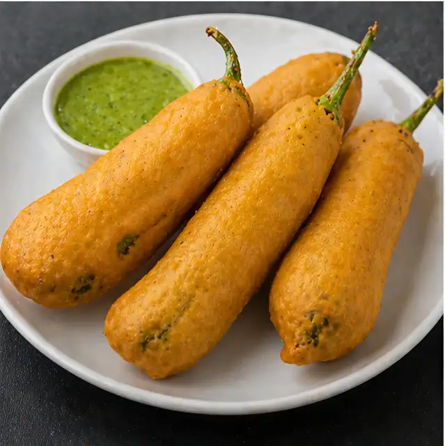Mirchi Bhaji | मिरची भाजी