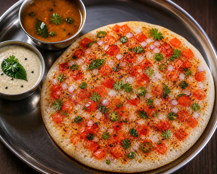 Tomoto Onion Uttappa | टोमॅटो कांदा उत्तप्पा