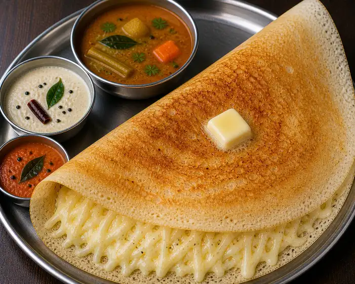 Cheese Plain Dosa | चीज साधा डोसा