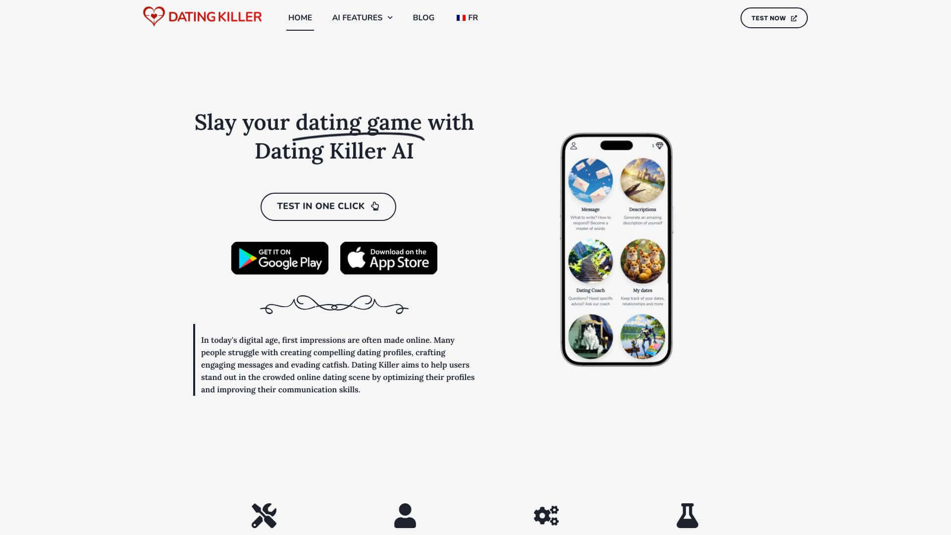 http://res.cloudinary.com/dokduyqpk/image/upload/v1761080470/AIapps%20Screenshots/Dating%20Killer%20AI%20Screenshot.jpg landing page