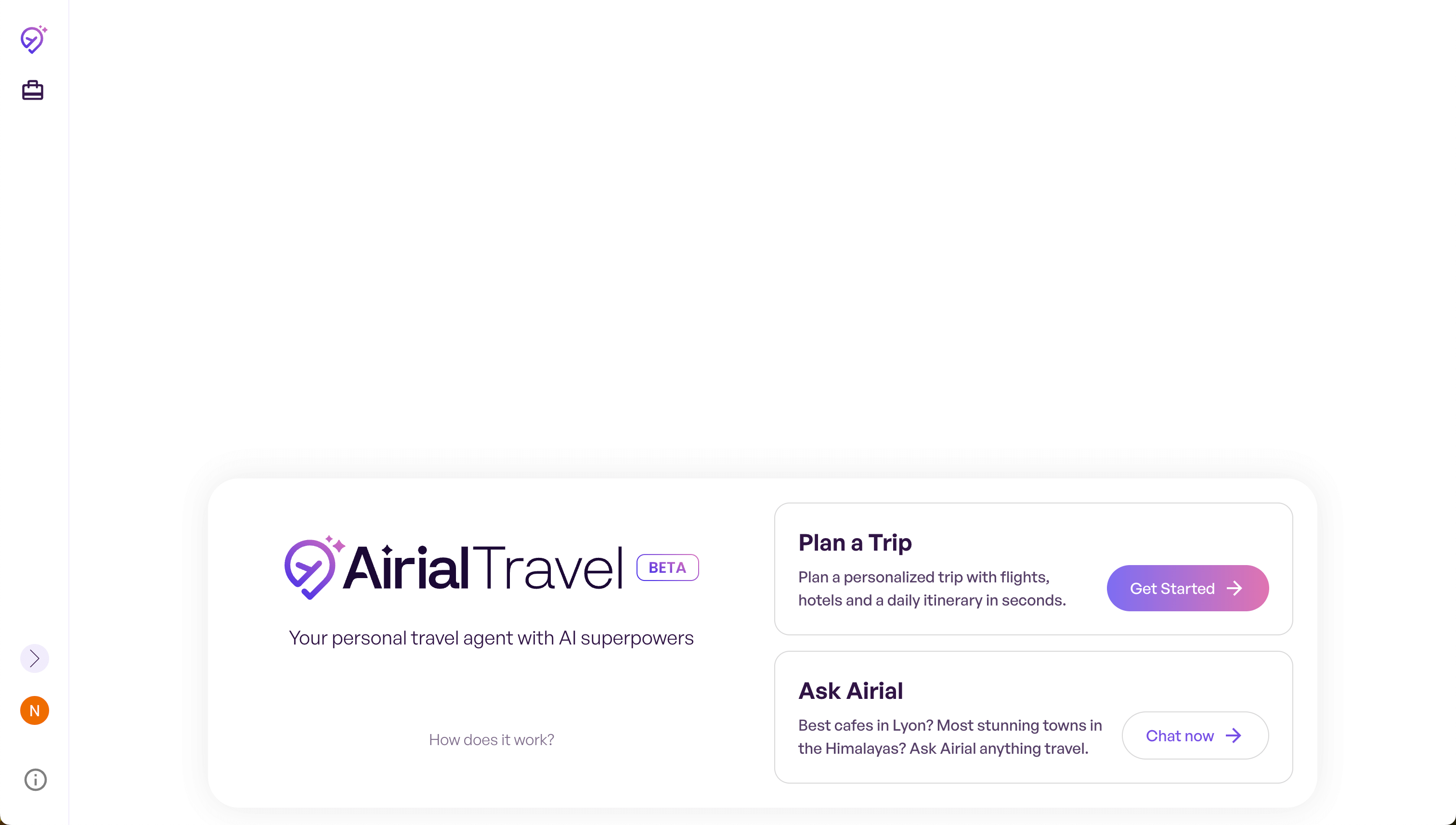 http://res.cloudinary.com/dokduyqpk/image/upload/v1761085731/AIapps%20Screenshots/Airial%20Travel%20Screenshot.png landing page