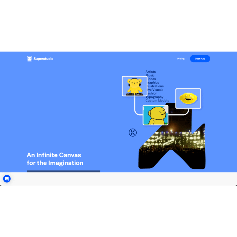 http://res.cloudinary.com/dokduyqpk/image/upload/v1761468624/AIapps%20Screenshots/Superstudio%20Screenshot.png landing page