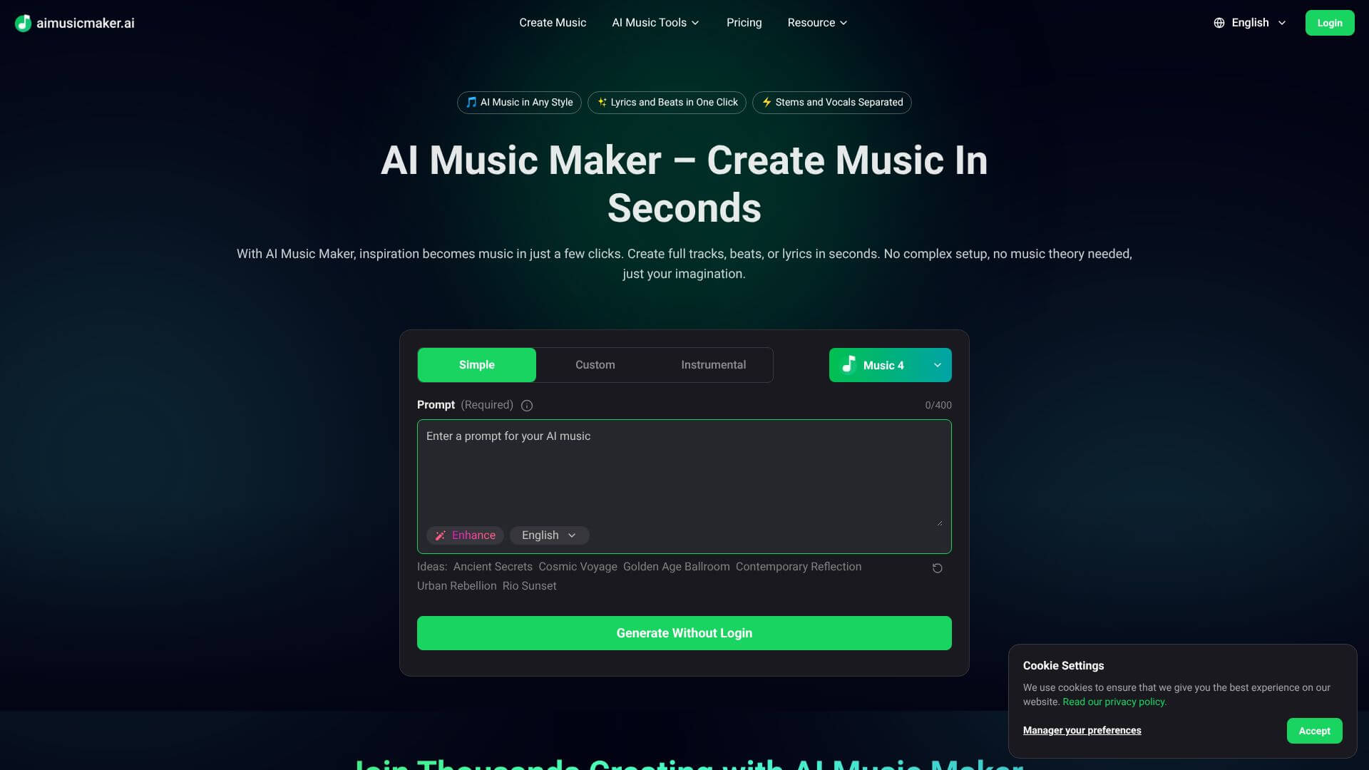 http://res.cloudinary.com/dokduyqpk/image/upload/v1761502311/AIapps%20Screenshots/aimusicmaker%20Screenshot.jpg landing page
