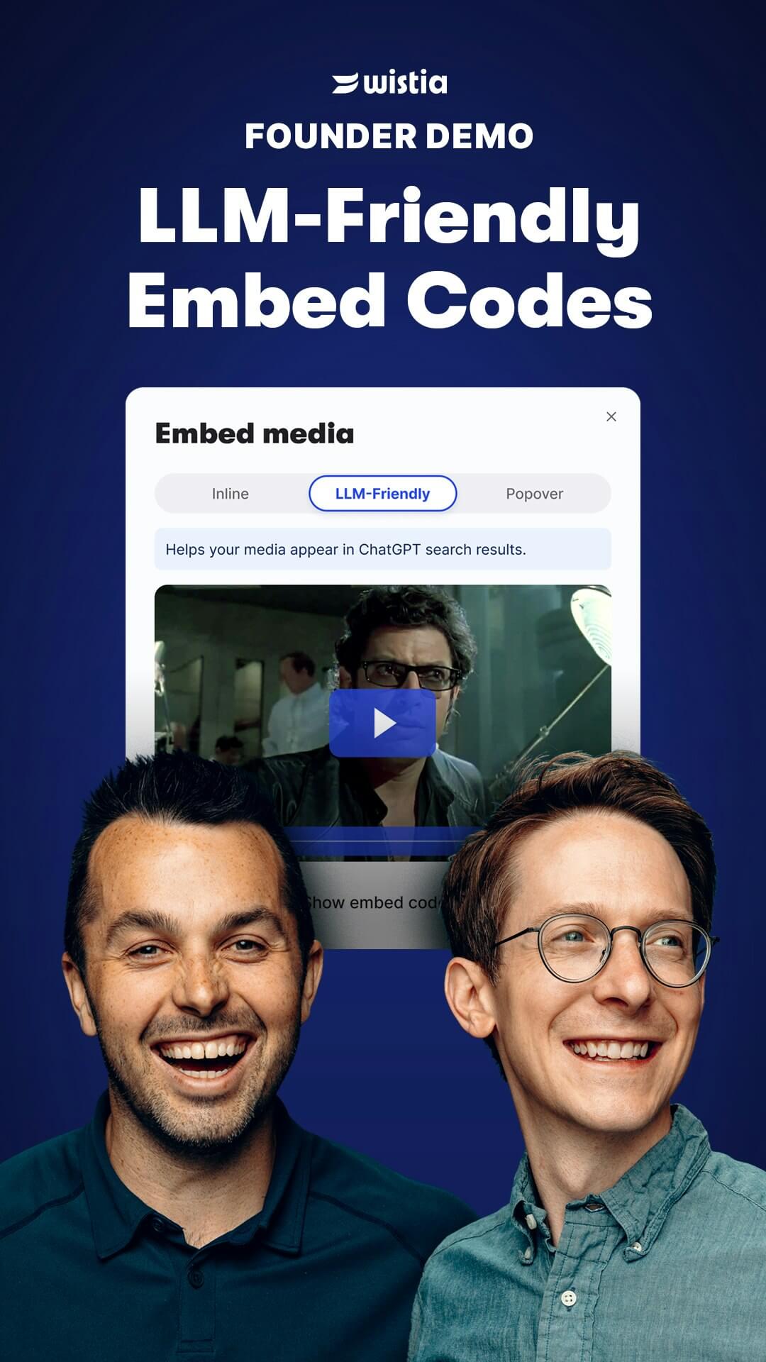 LLM-Friendly Embed Codes logo
