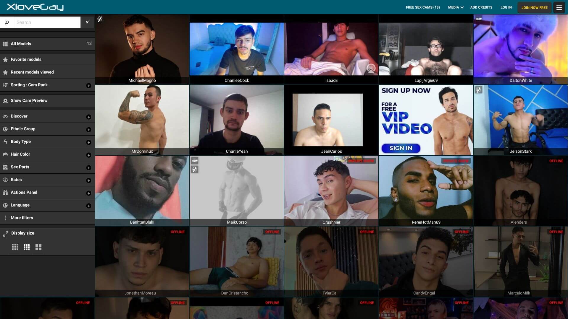 XLoveGay landing page