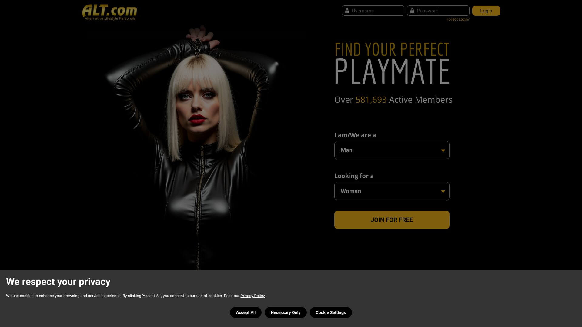 ALT.com landing page