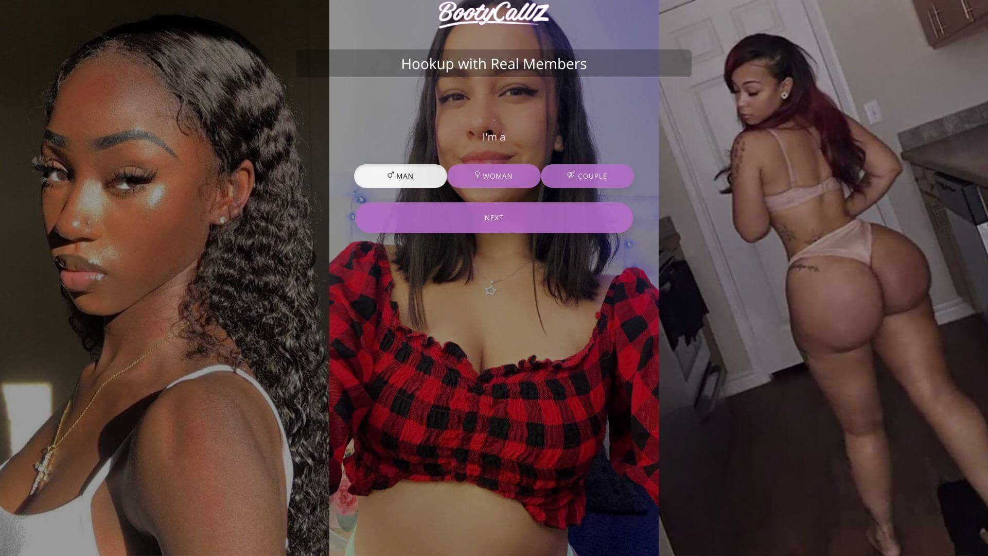 BootyCallz landing page