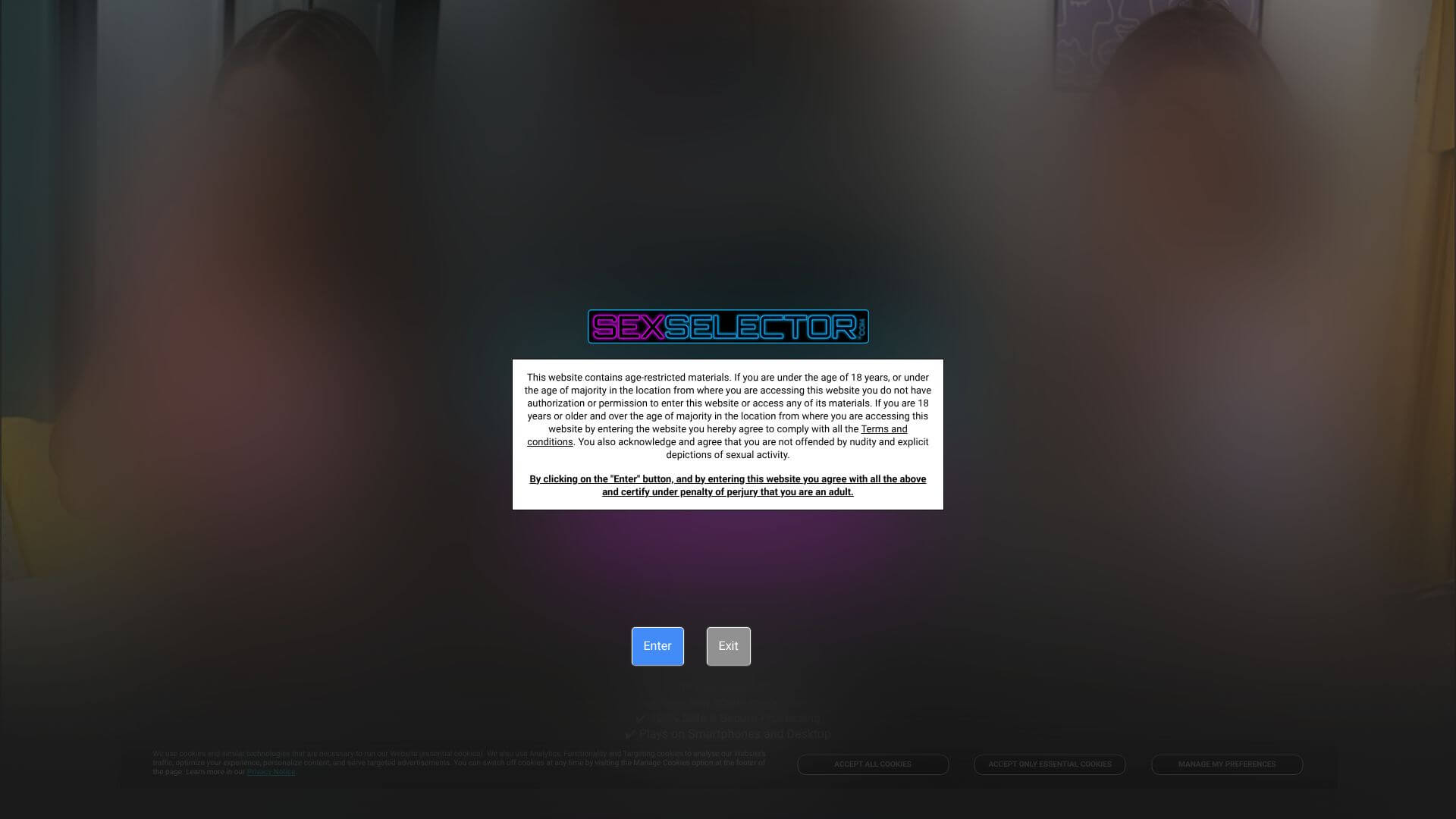 Sex Selector landing page