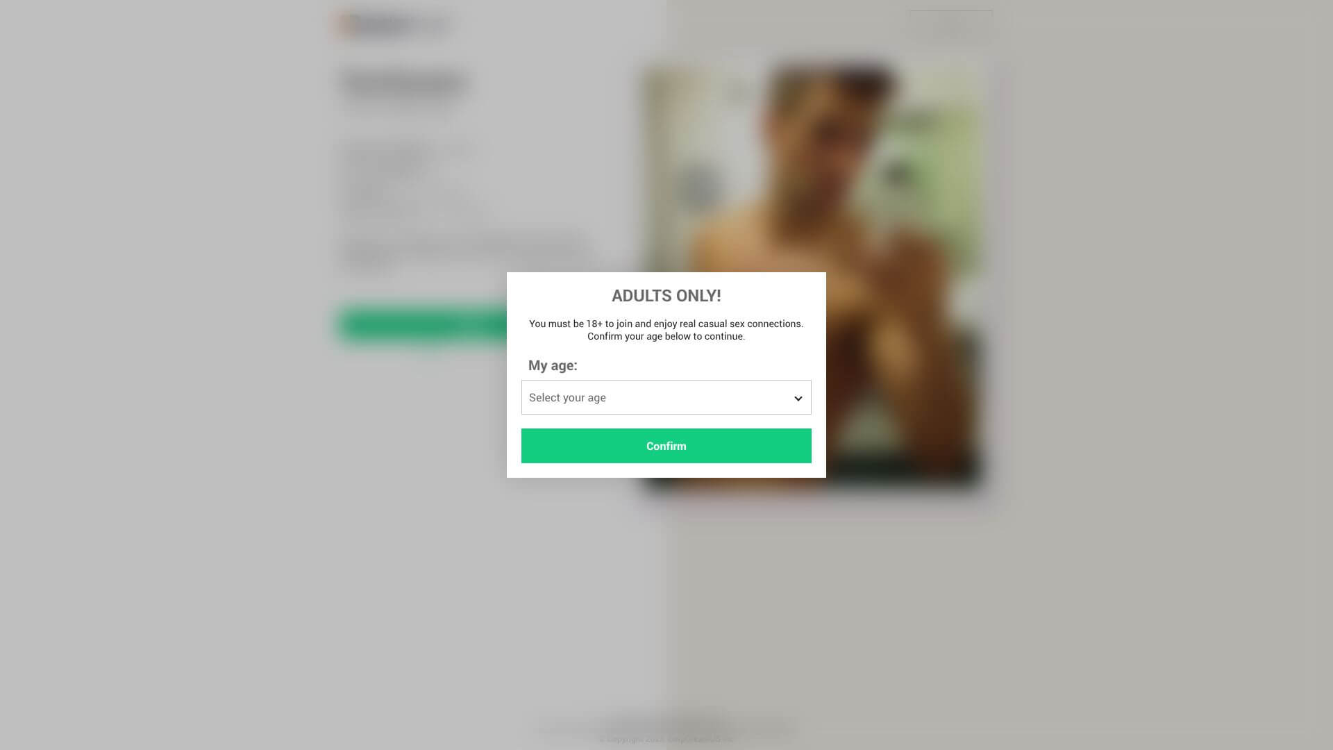 Gaystryst landing page