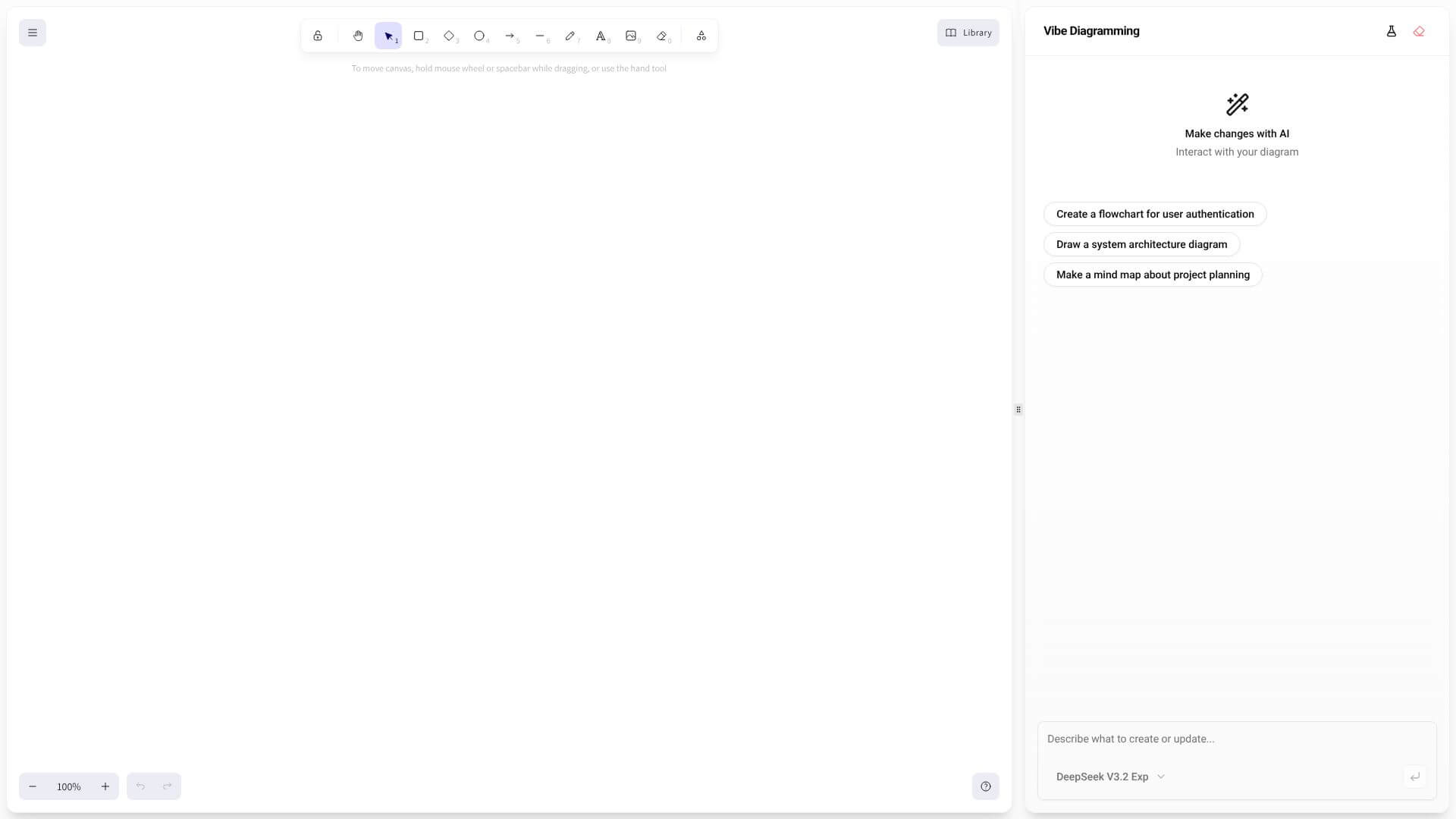 Vibe Diagramming home page