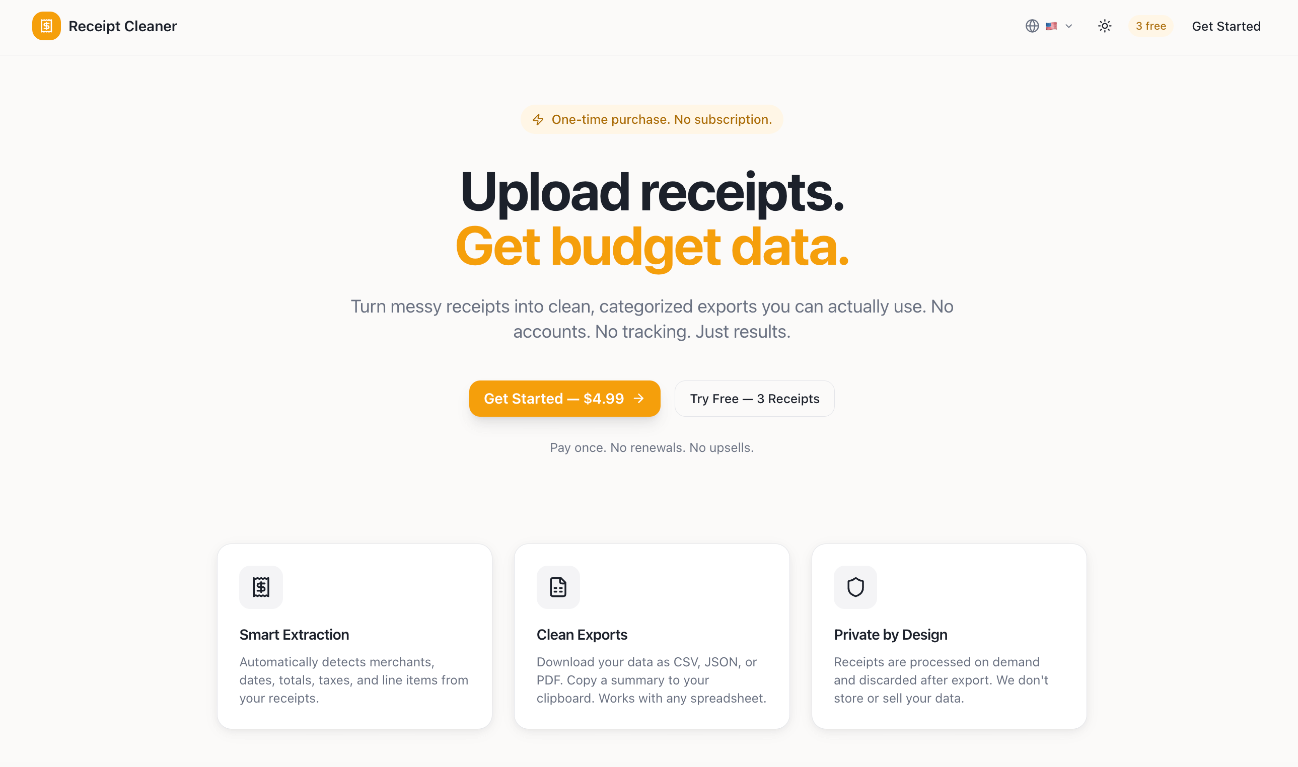 Receipt Cleaner logo