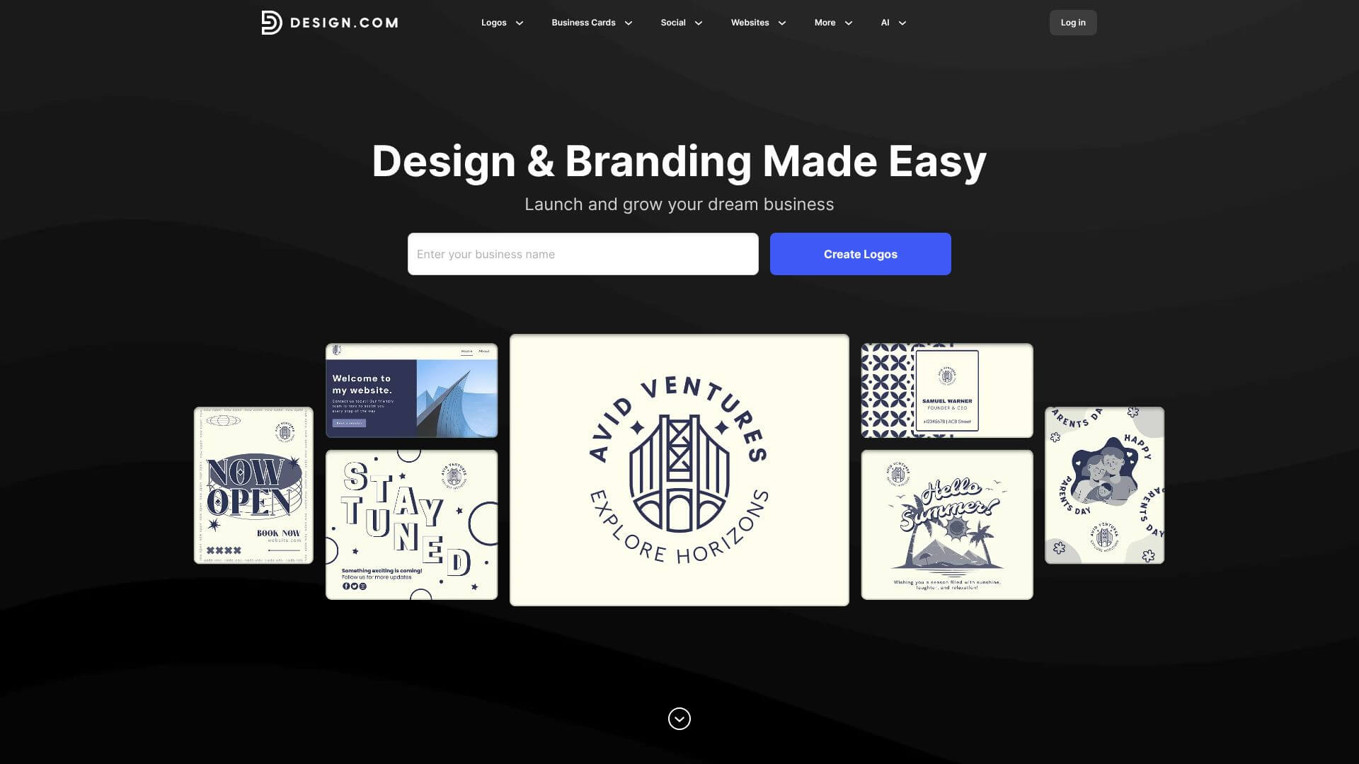 Design.com home page