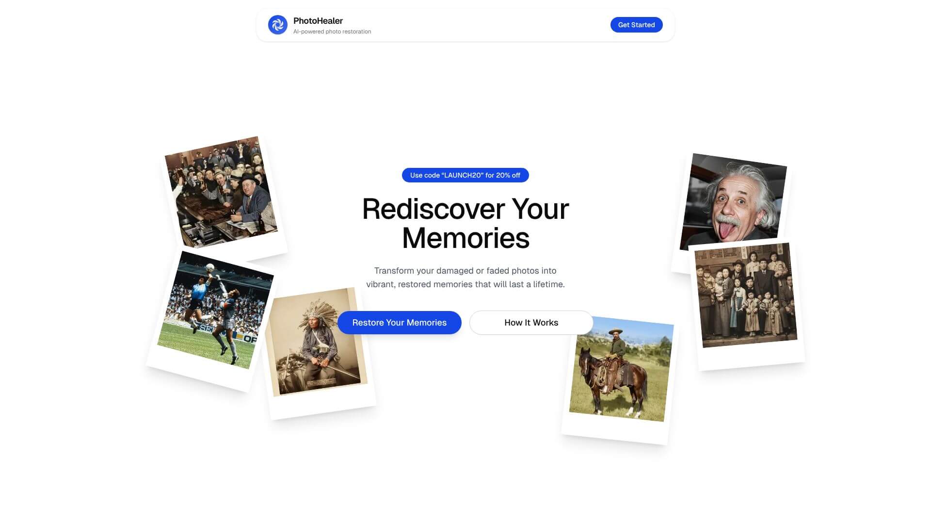 PhotoHealer home page