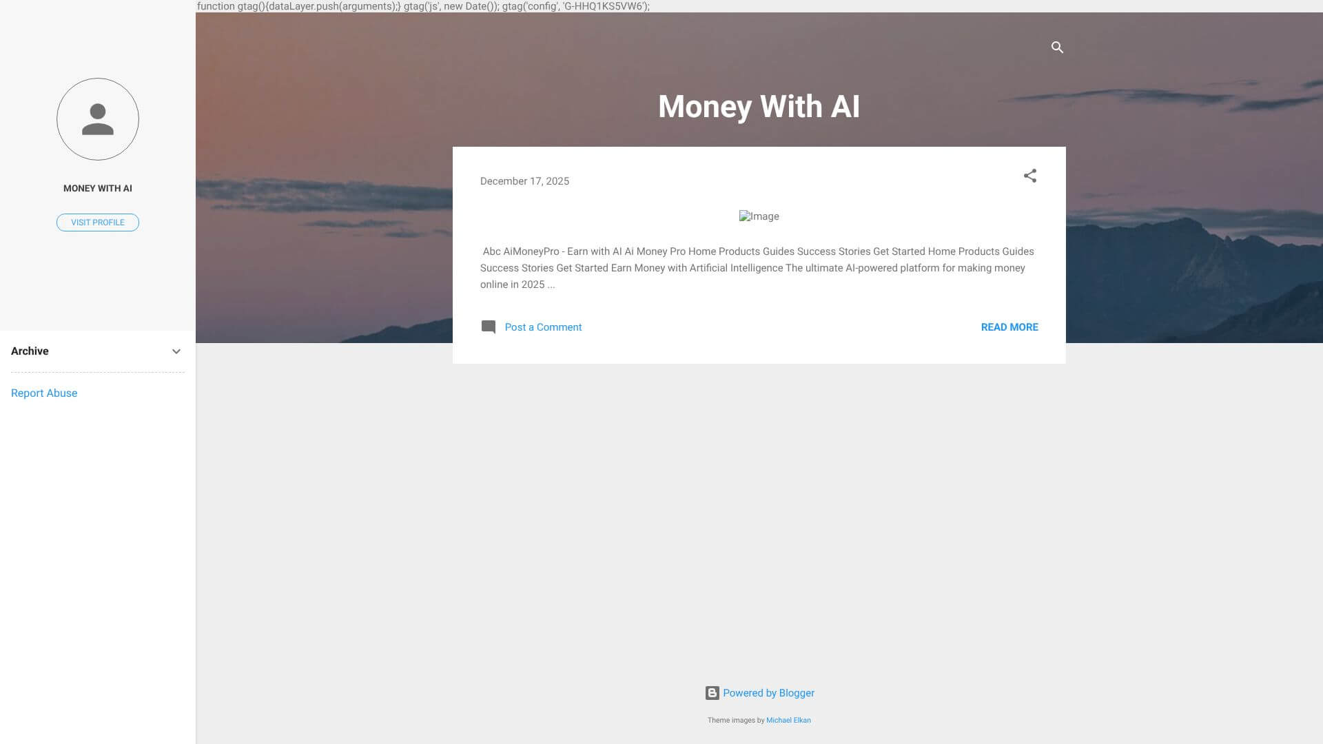 Aimoneypro home page
