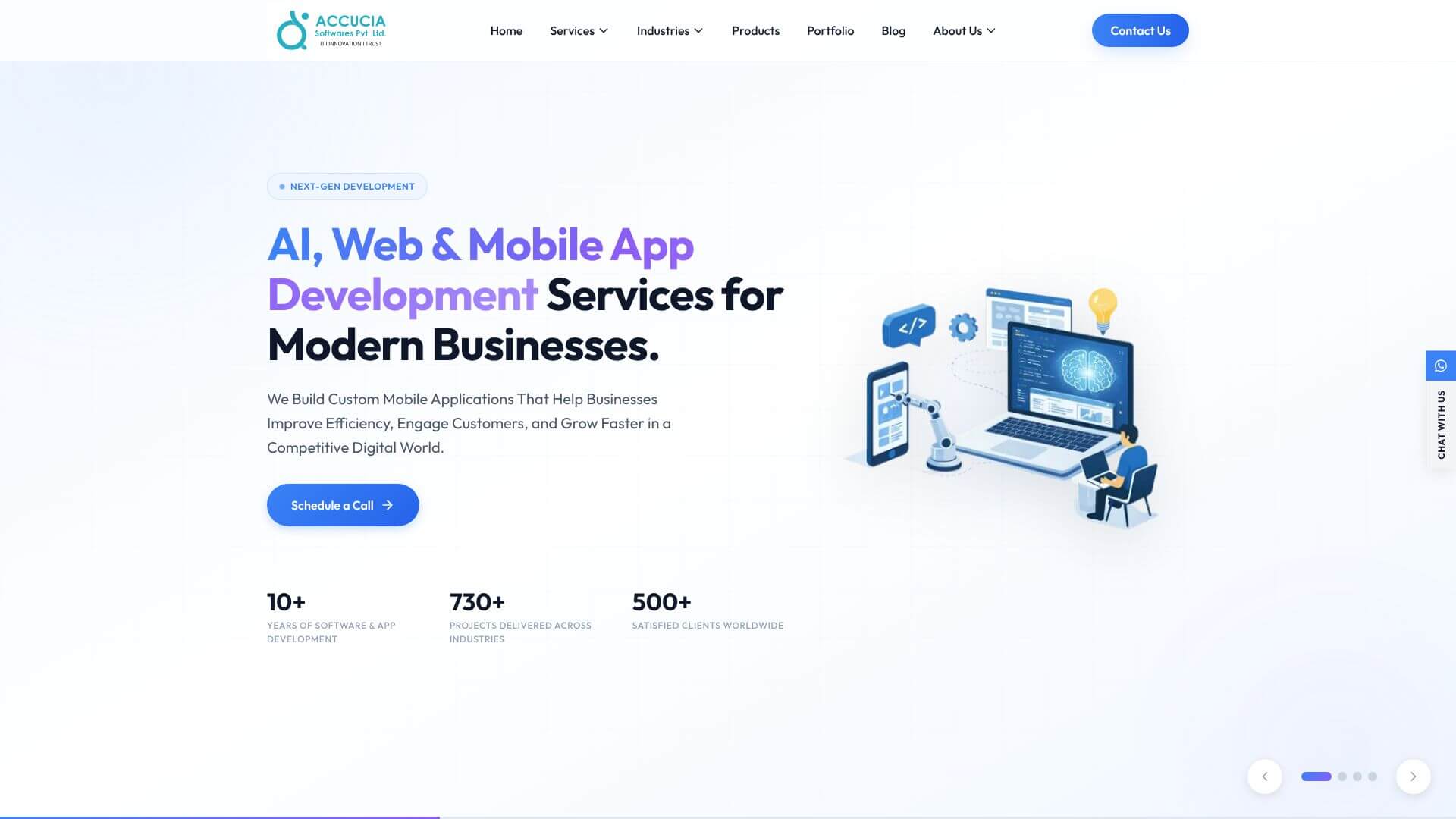 Accucia Softwares home page