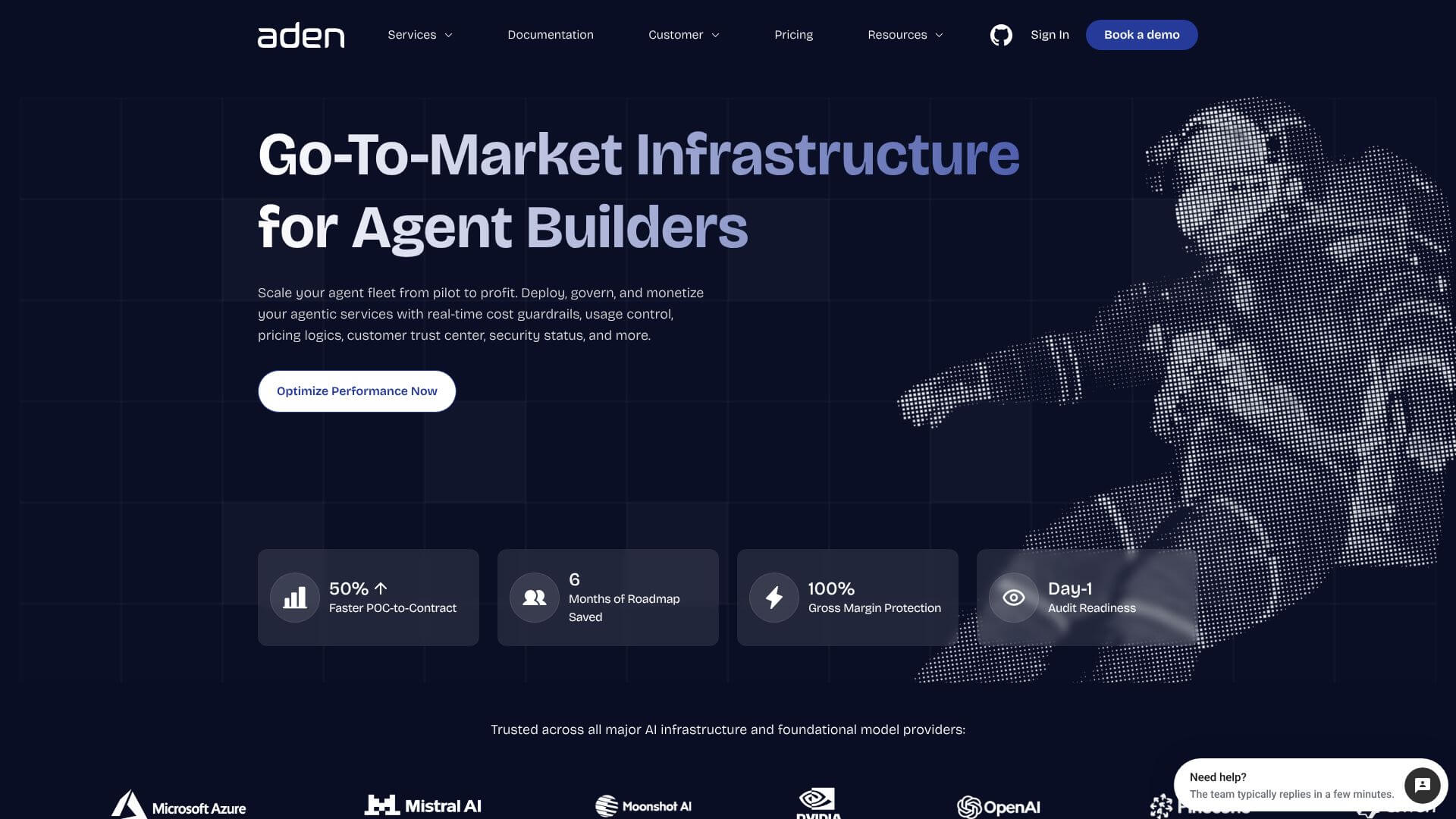 The AI Revenue Engine home page
