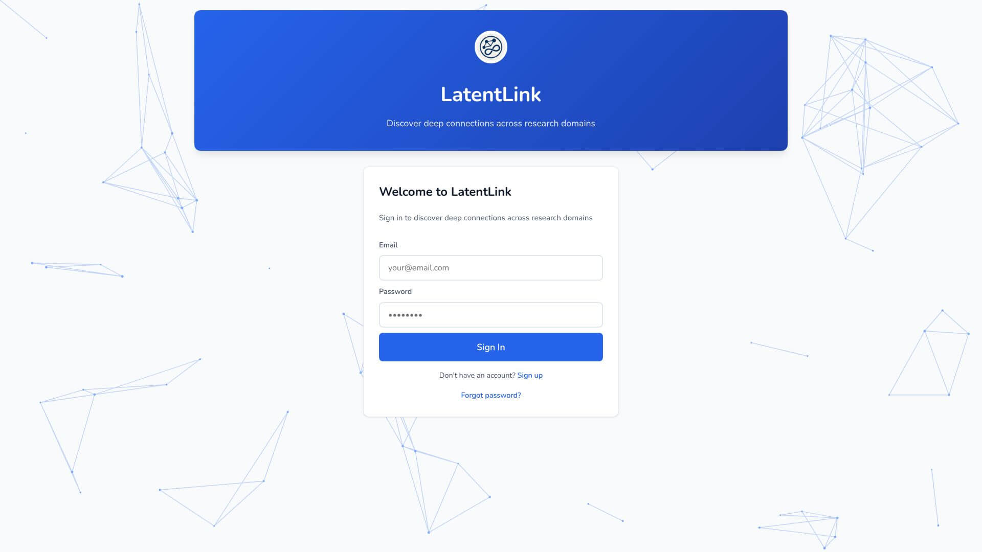 LatentLink home page