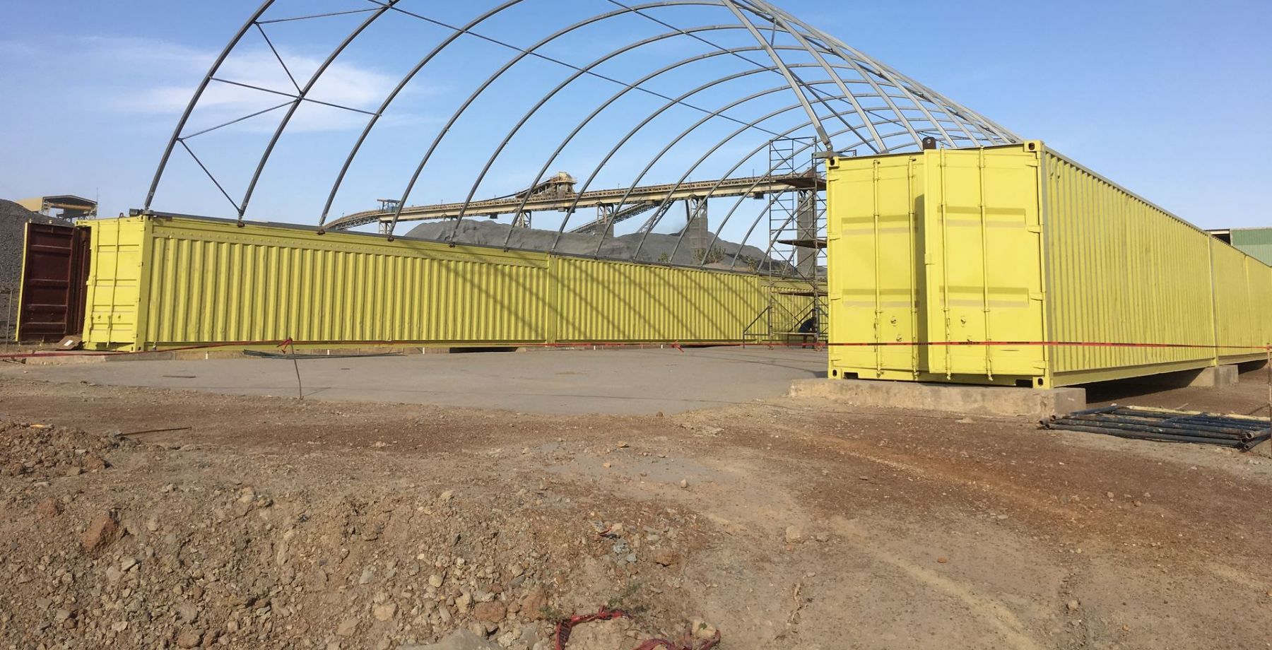 container shelter installation