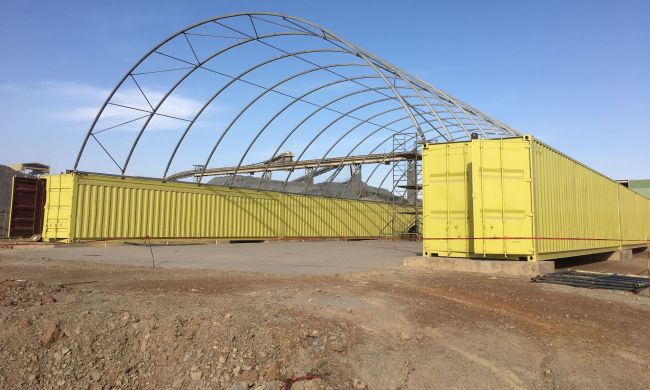 Install at IAMGOLD – Mali Africa (1) container shelter installation