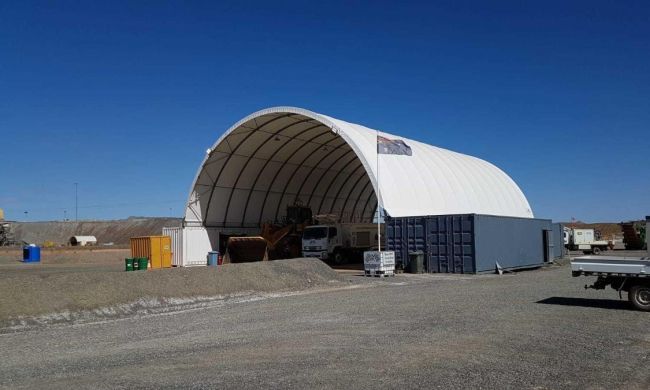 Argentina shipping container shed