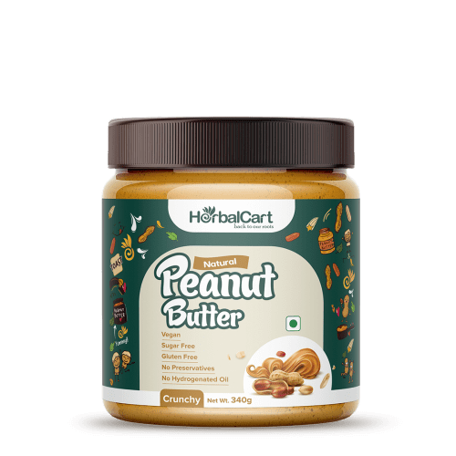 Natural Peanut Butter Crunchy, Unsweetened (1kg-340g)