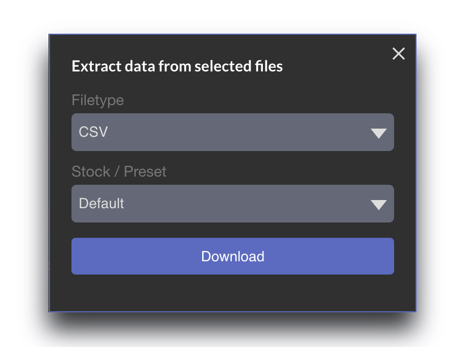 easy csv export