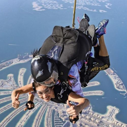 Skydiving in Dubai