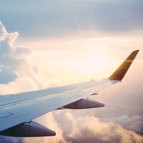 Airplane in flight