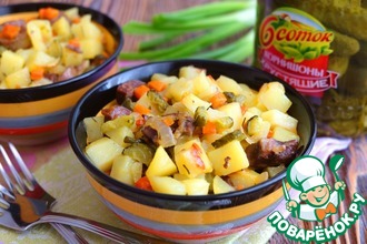 Рецепт: Жаркое с почками по-старорусски