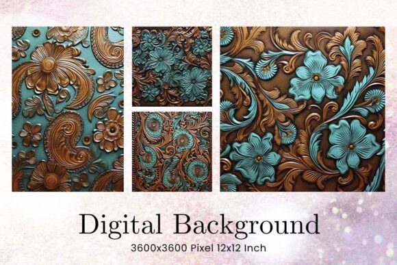 Flower Tooled Leather Western Patterns