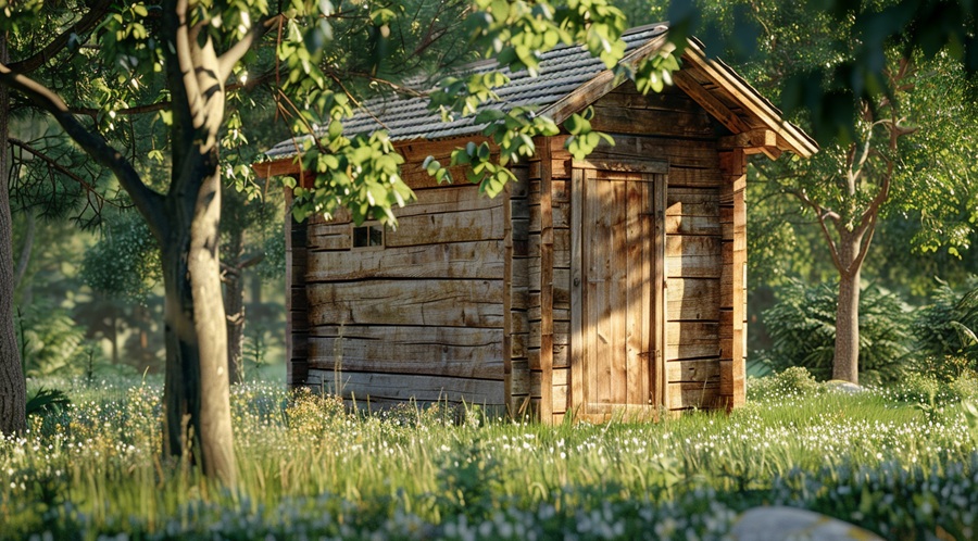 hut, cabin