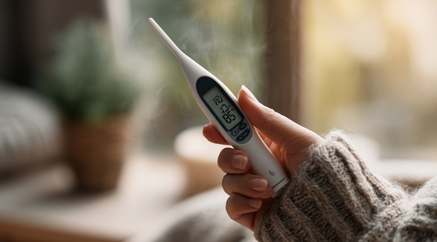 Saying "I have a fever"